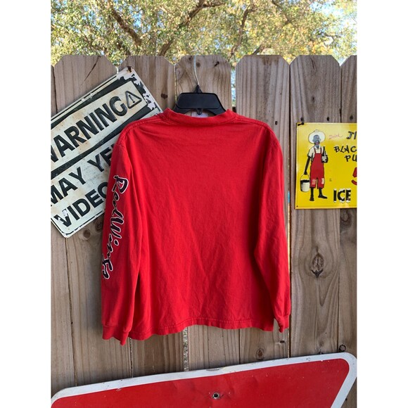 Vintage Y2K Detroit Red Wings NHL Red Long Sleeves Shirt Size 10/12 - Picture 4 of 7